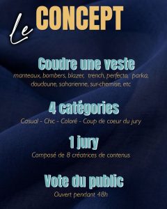 Défi Vestes en Folie : le concept, 4 catégories, un jury et le vote du public